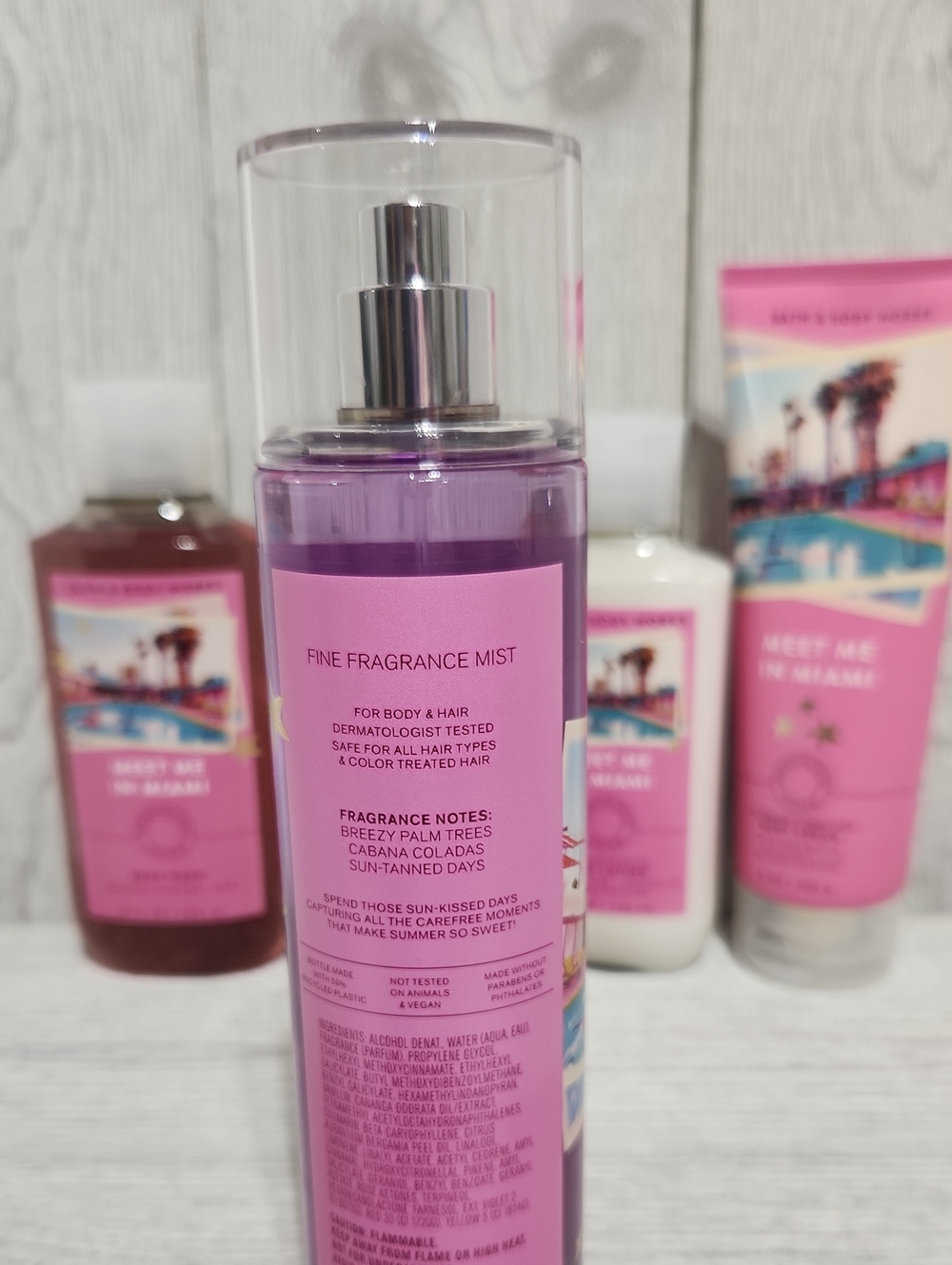 Bath & Body Works Meet Me In Miami 4pc Set Gel, Lotion, Cream, Mist - Picture 9 of 9